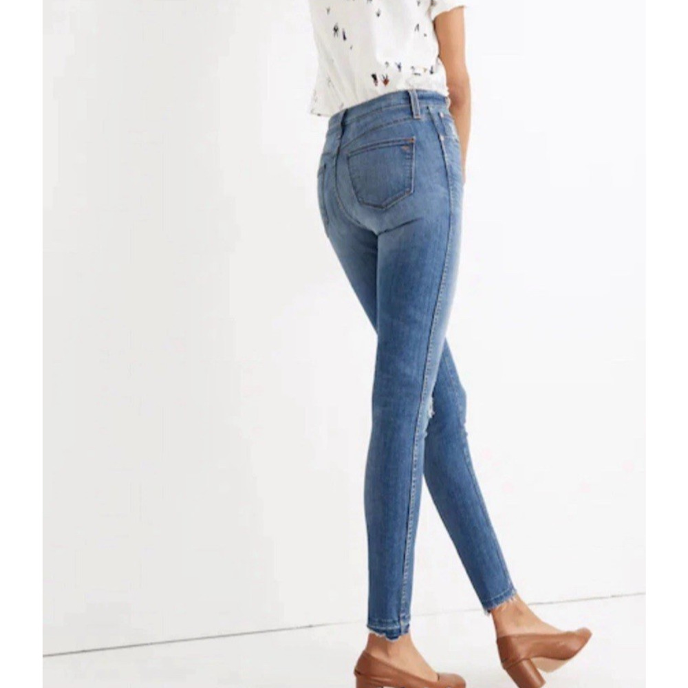 Madewell Jeans Size 26 Blue 10" High-Rise Skinny Crop Drop Step-Hem Edition - Picture 7 of 15